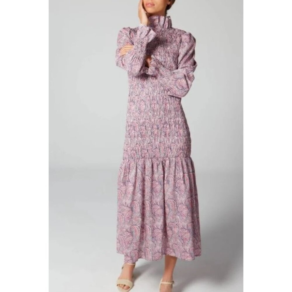 Maria de la Orden Aleria Long Dress in Pink - Picture 2 of 4